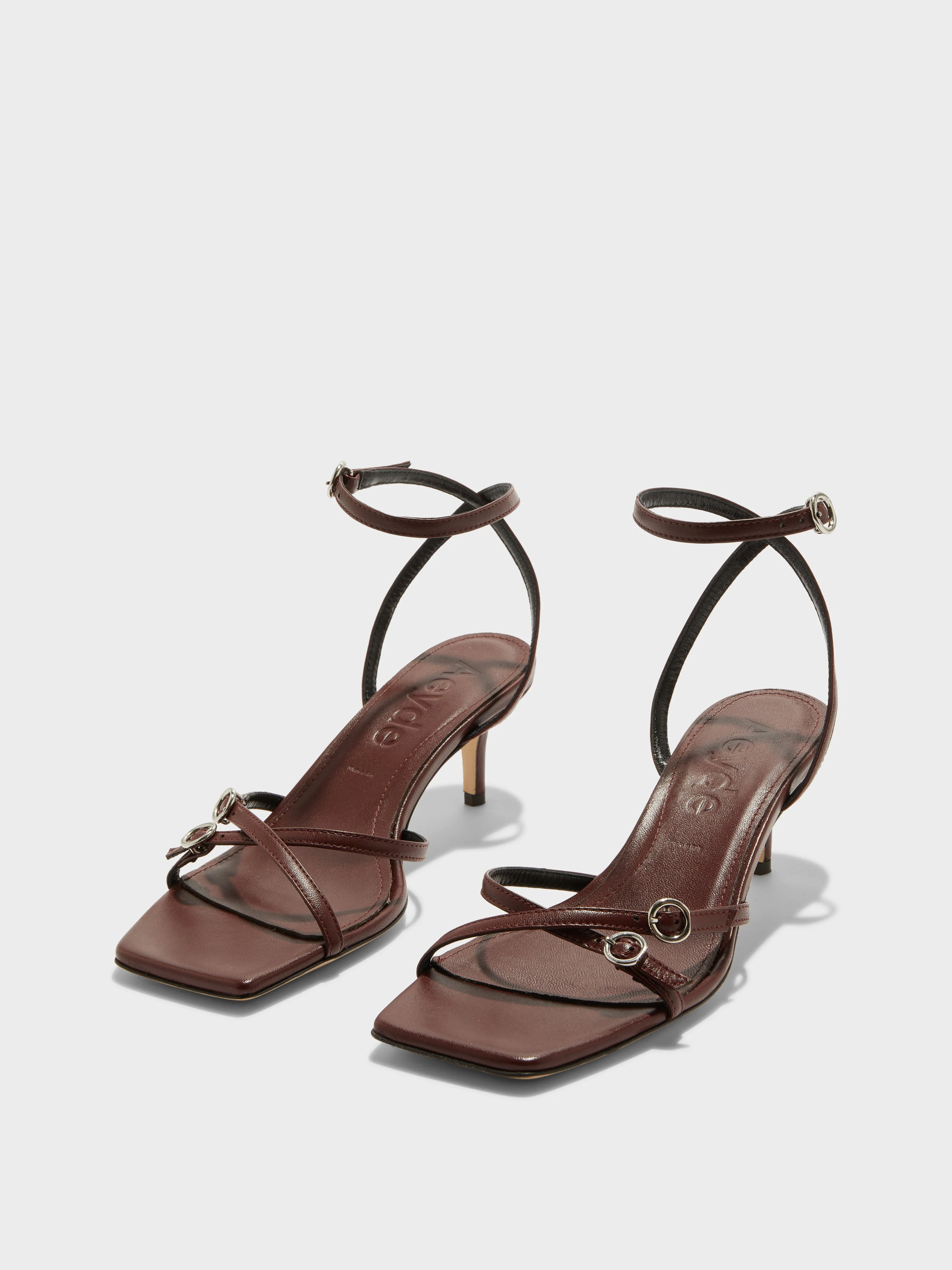 Libby Leather Kitten-Heel Sandals sold by Aeyde product image thumbnail 2
