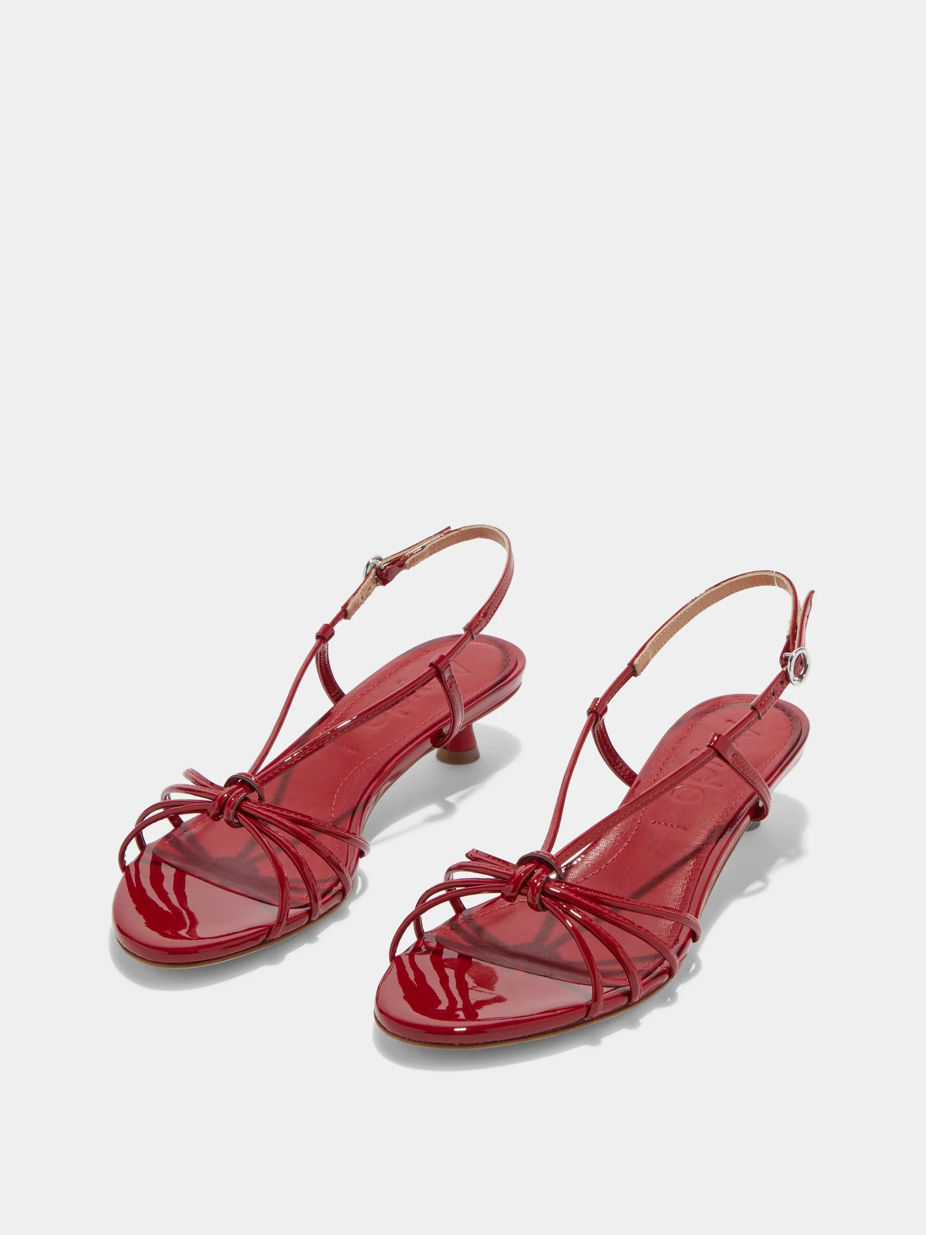 Rhonda Leather Kitten-Heel Sandals sold by Aeyde product image thumbnail 2