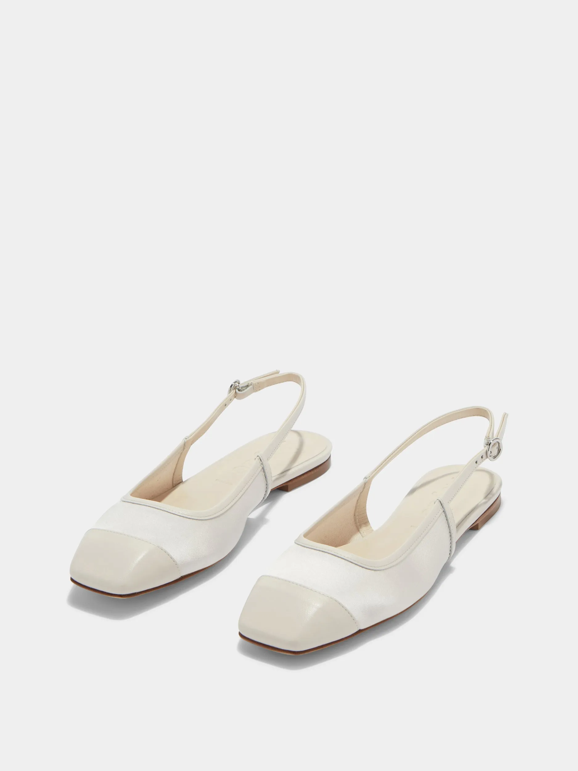 Geraldine Satin Toe-Cap Slingback sold by Aeyde product image thumbnail 2