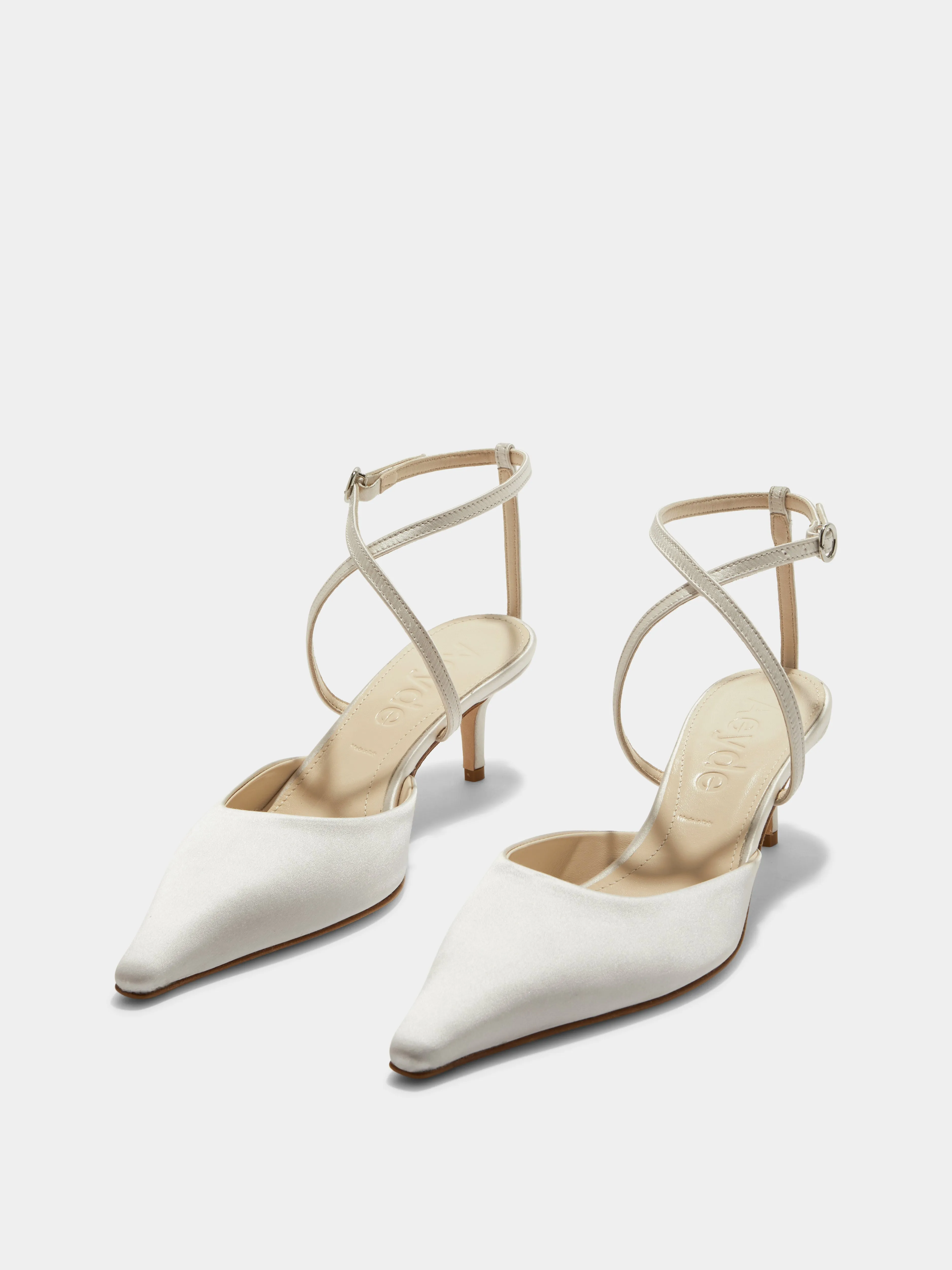 Salome Satin Stiletto Pumps sold by Aeyde product image thumbnail 2