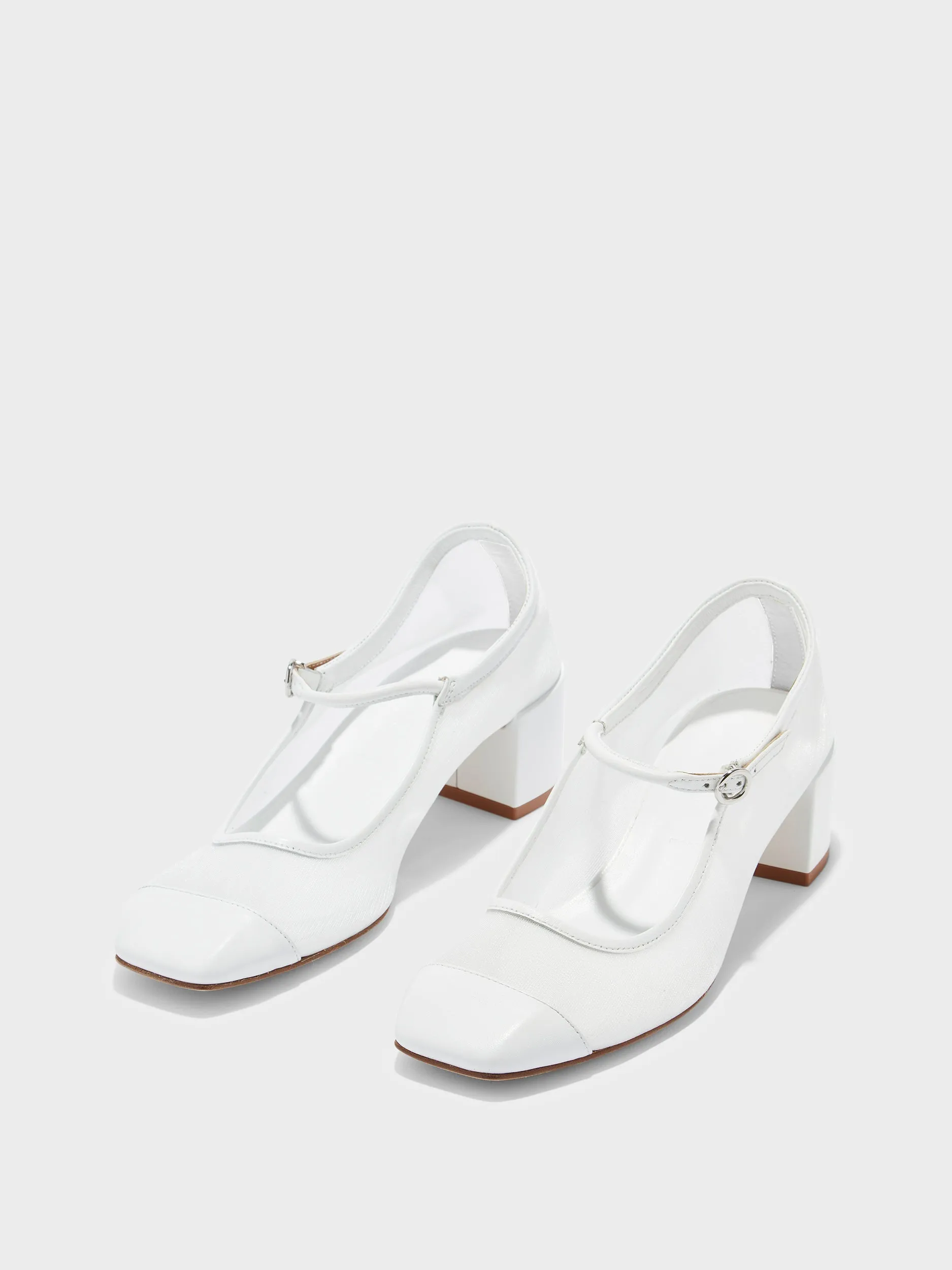 Aline Mesh Mary-Jane Pumps sold by Aeyde product image thumbnail 2