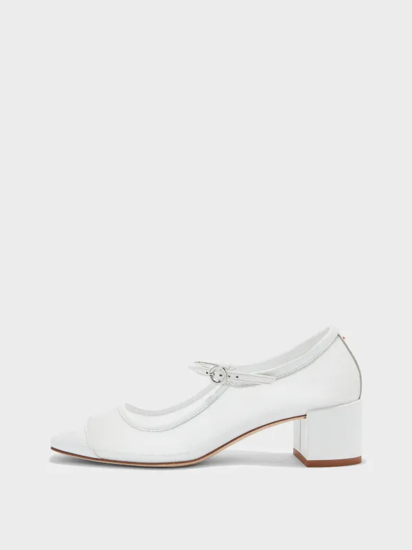Aline Mesh Mary-Jane Pumps sold by Aeyde