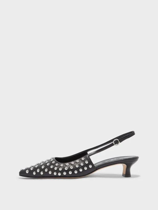 Catrina Studded Slingback Pumps sold by Aeyde