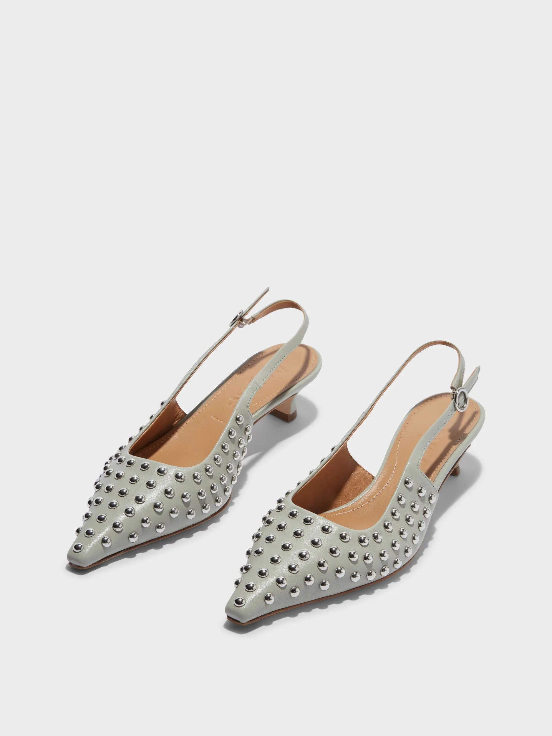 Catrina Studded Slingback Pumps sold by Aeyde product image thumbnail 2
