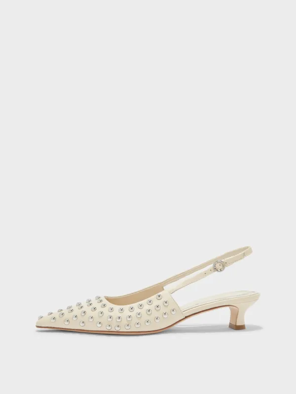 Catrina Studded Slingback Pumps sold by Aeyde