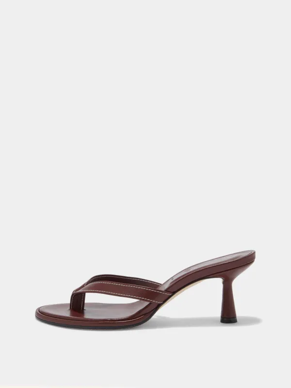 Daphne Leather Thong Sandals sold by Aeyde