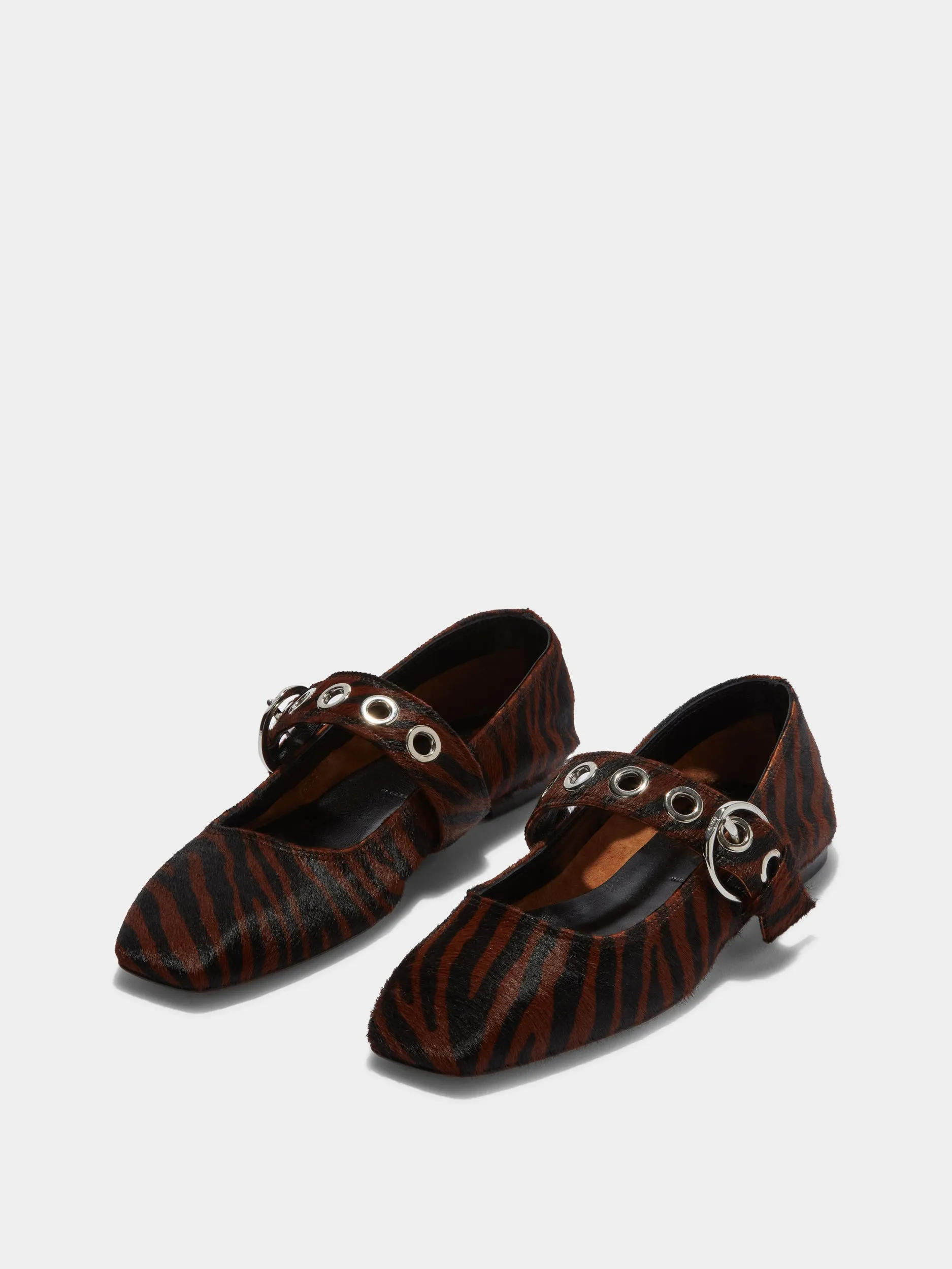 Uma Eyelet Pony Hair Mary-Janes sold by Aeyde product image thumbnail 2