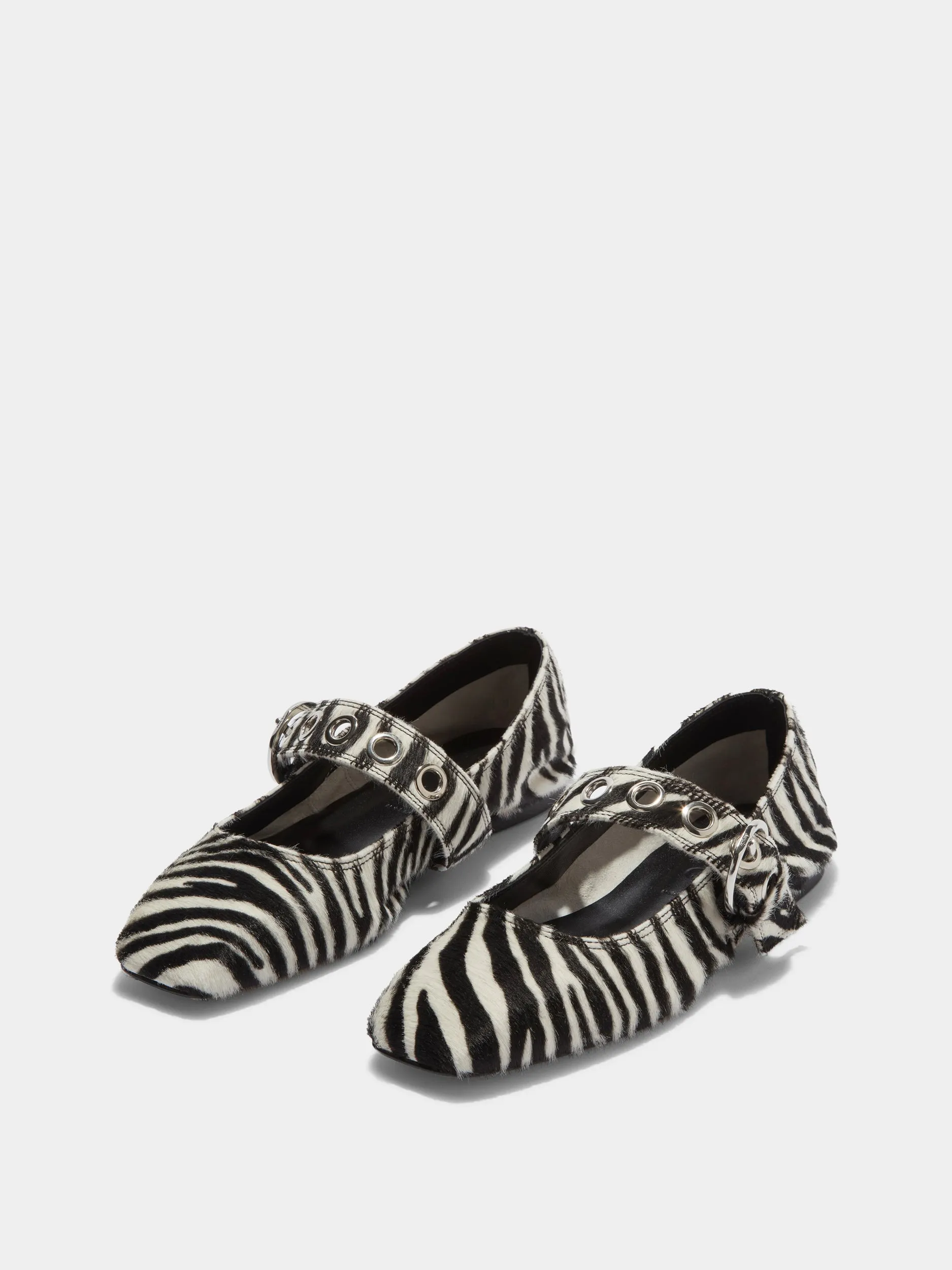 Uma Eyelet Pony Hair Mary-Janes sold by Aeyde product image thumbnail 2