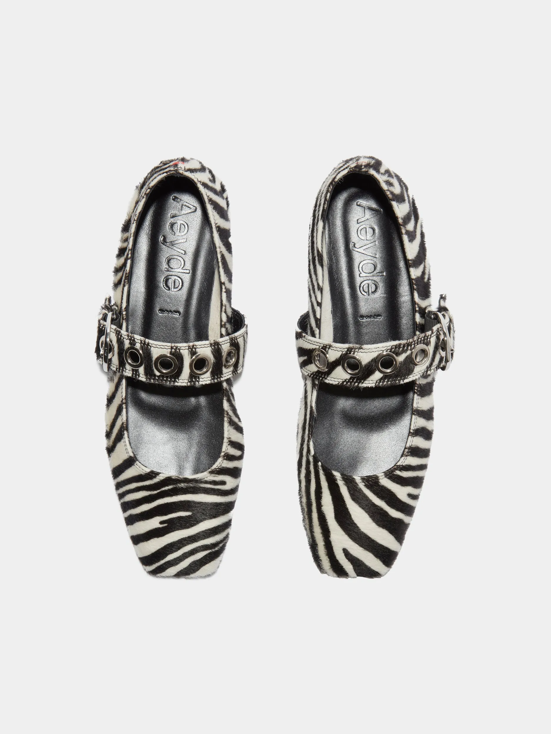 Uma Eyelet Pony Hair Mary-Janes sold by Aeyde product image thumbnail 5