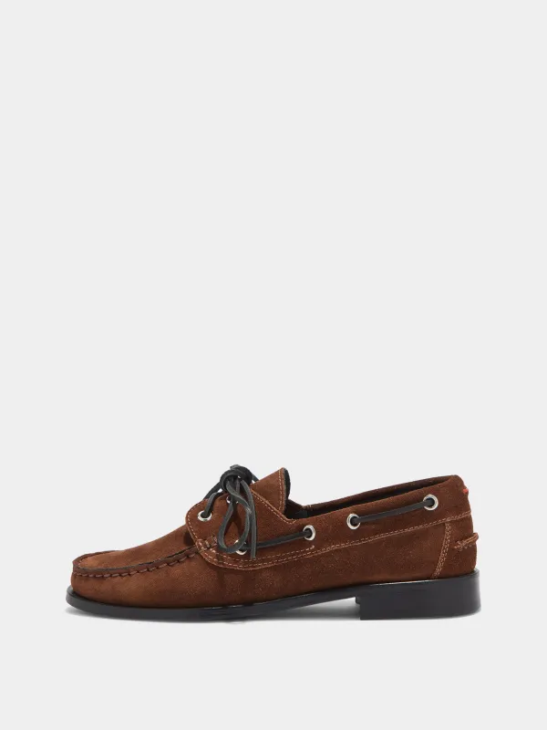 Harris Suede Mocassin Flats sold by Aeyde