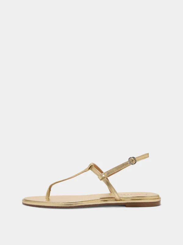 Nala Leather Toe-Post Sandals sold by Aeyde