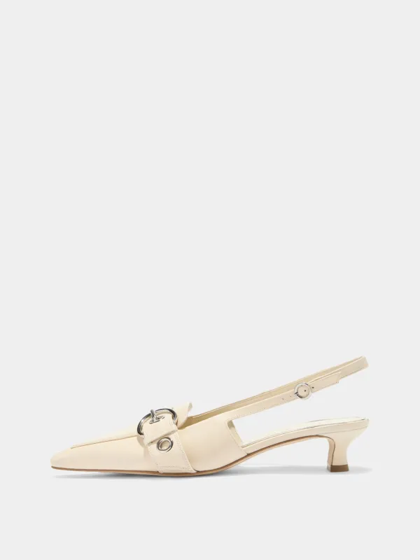 Davina Eyelet Slingback Pumps made by Aeyde