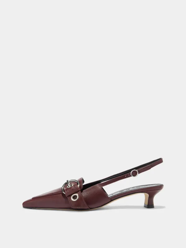 Davina Eyelet Slingback Pumps made by Aeyde