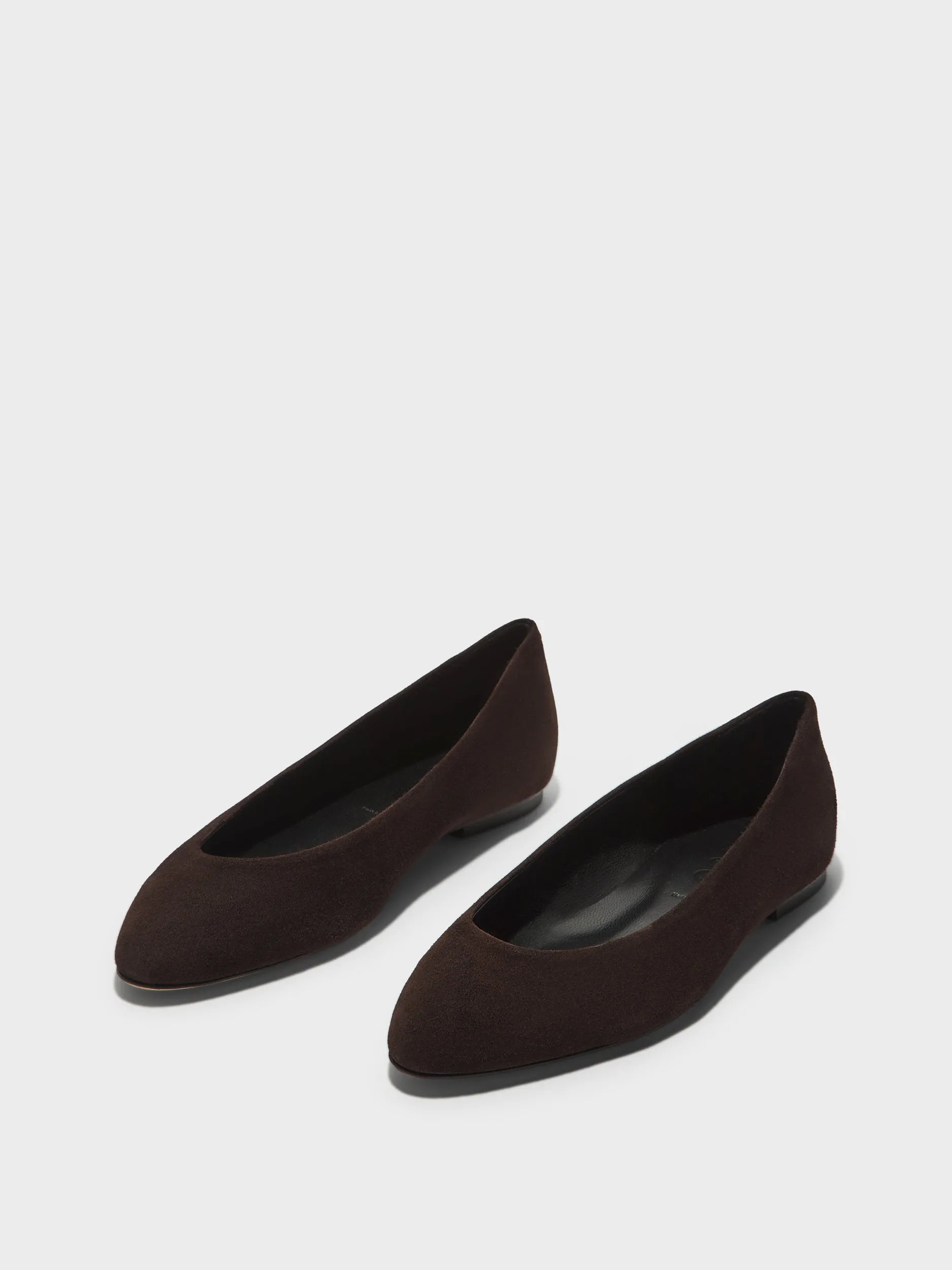 Ellie Suede Almond-Toe Flats sold by Aeyde product image thumbnail 2
