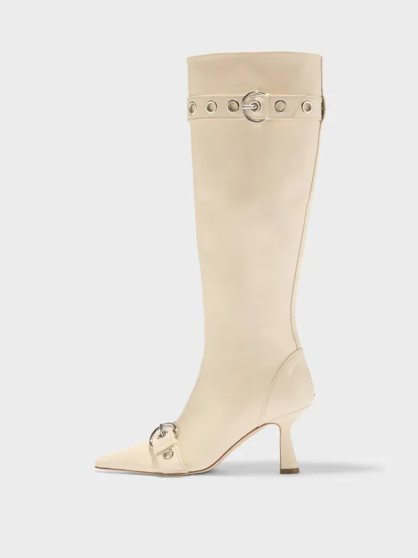 Vivian Eyelet High Boots made by Aeyde