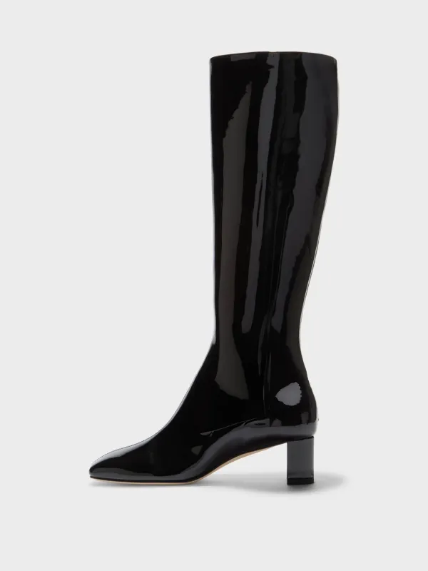 Marty Patent Knee-High Boots made by Aeyde