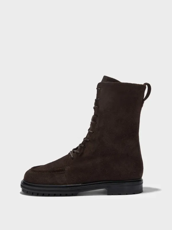 Tate Suede Lace-Up Ankle Boots sold by Aeyde
