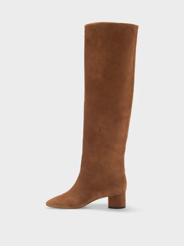 Willa Suede Knee-High Boots sold by Aeyde