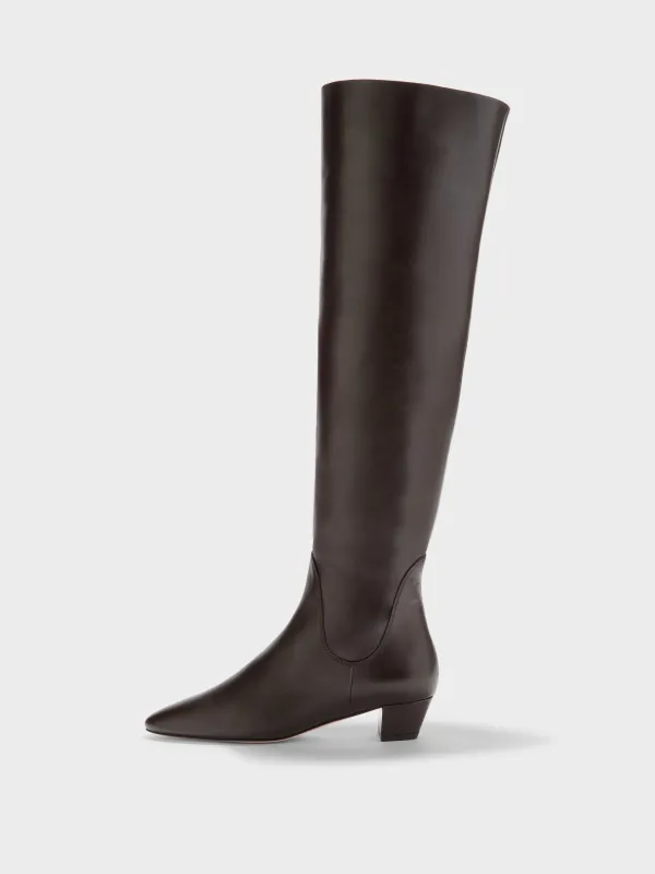 Yonda Leather Over-Knee Boots made by Aeyde