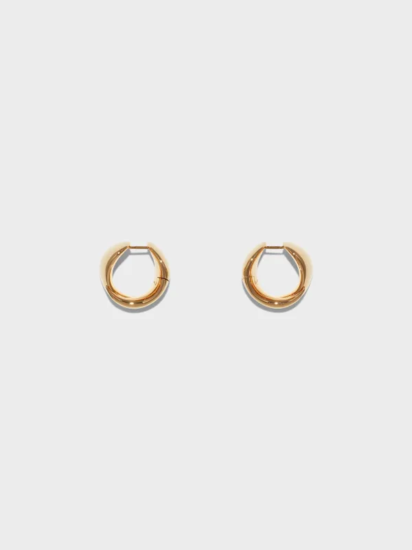 Junior Medium 18kt Gold-Plated Earrings sold by Aeyde