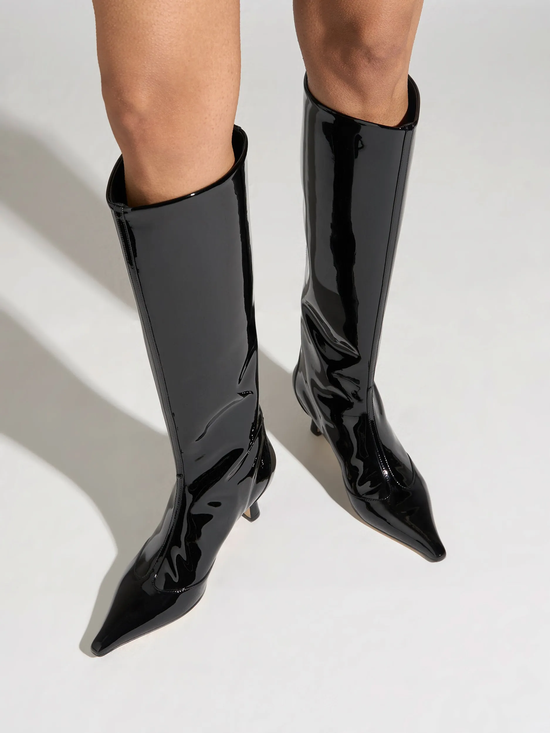 Alexis Patent Knee-High Boots sold by Aeyde product image thumbnail 2