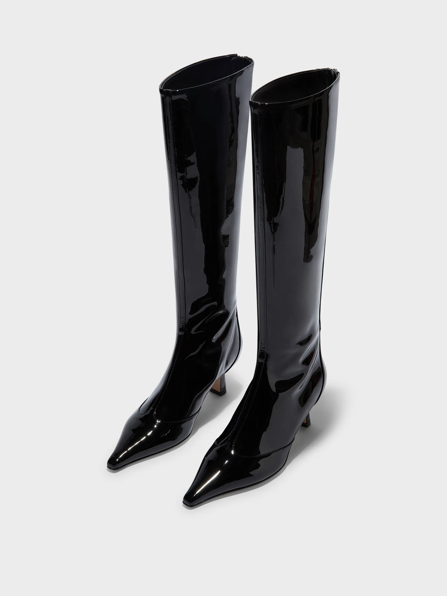 Alexis Patent Knee-High Boots sold by Aeyde product image thumbnail 3