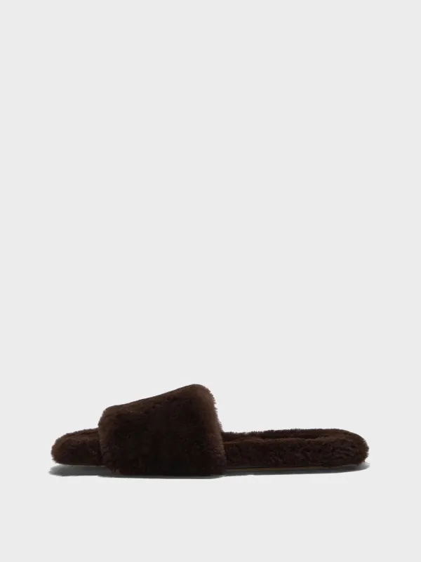 Anna Shearling Slippers sold by Aeyde