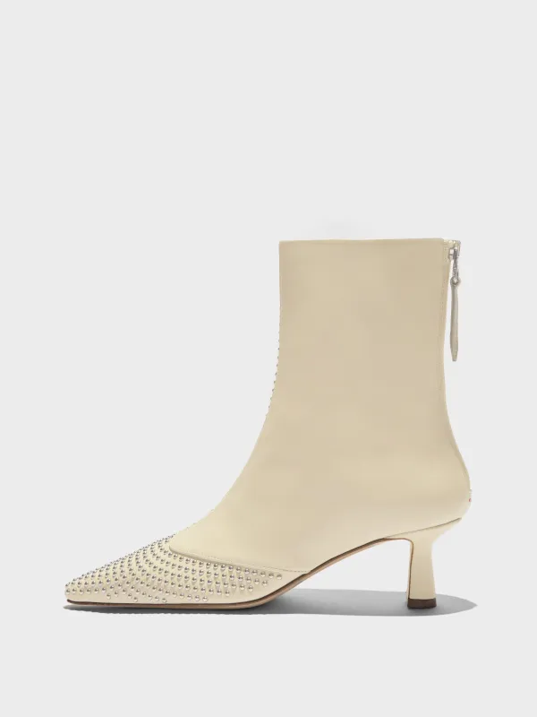 Sila Mini Stud Leather Boots made by Aeyde