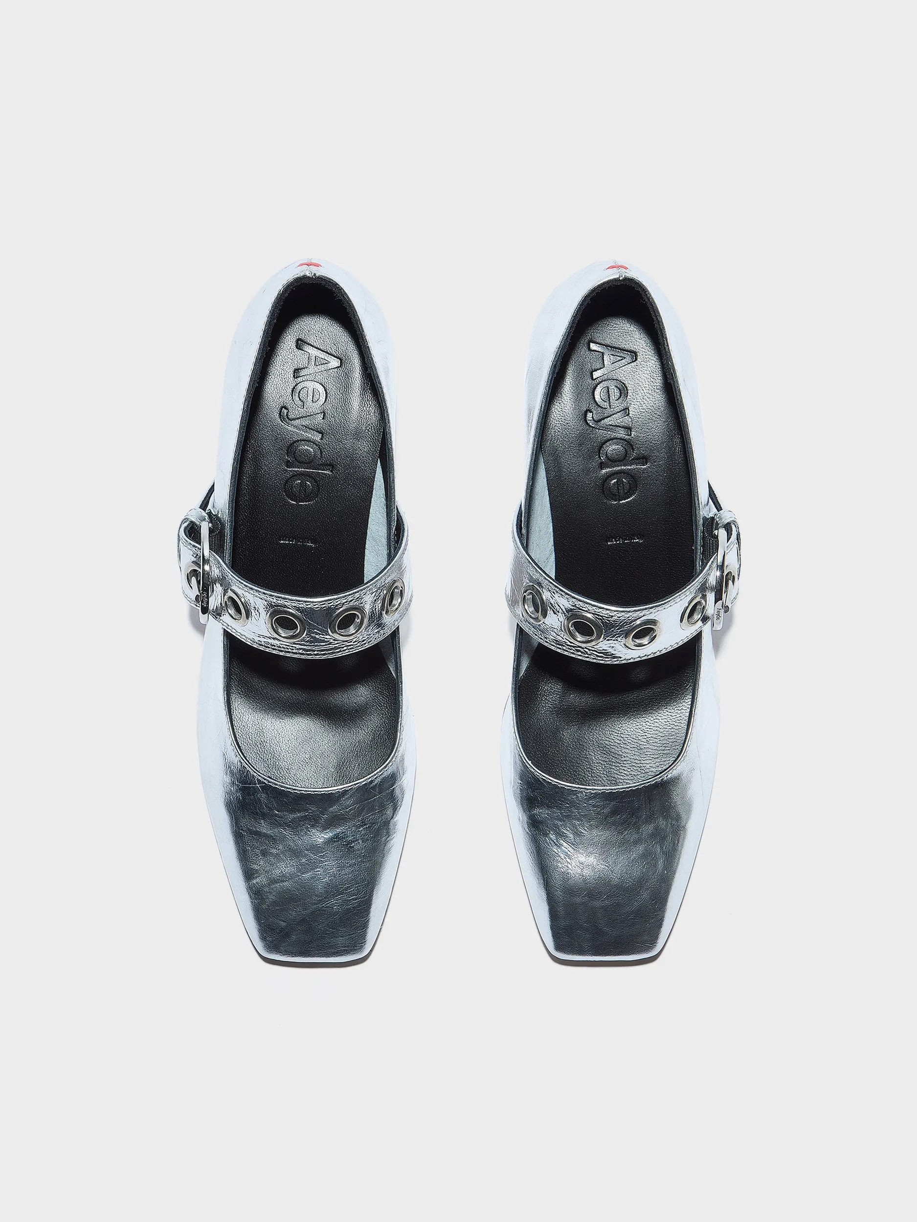 Lina Eyelet Mary-Jane Pumps sold by Aeyde product image thumbnail 5