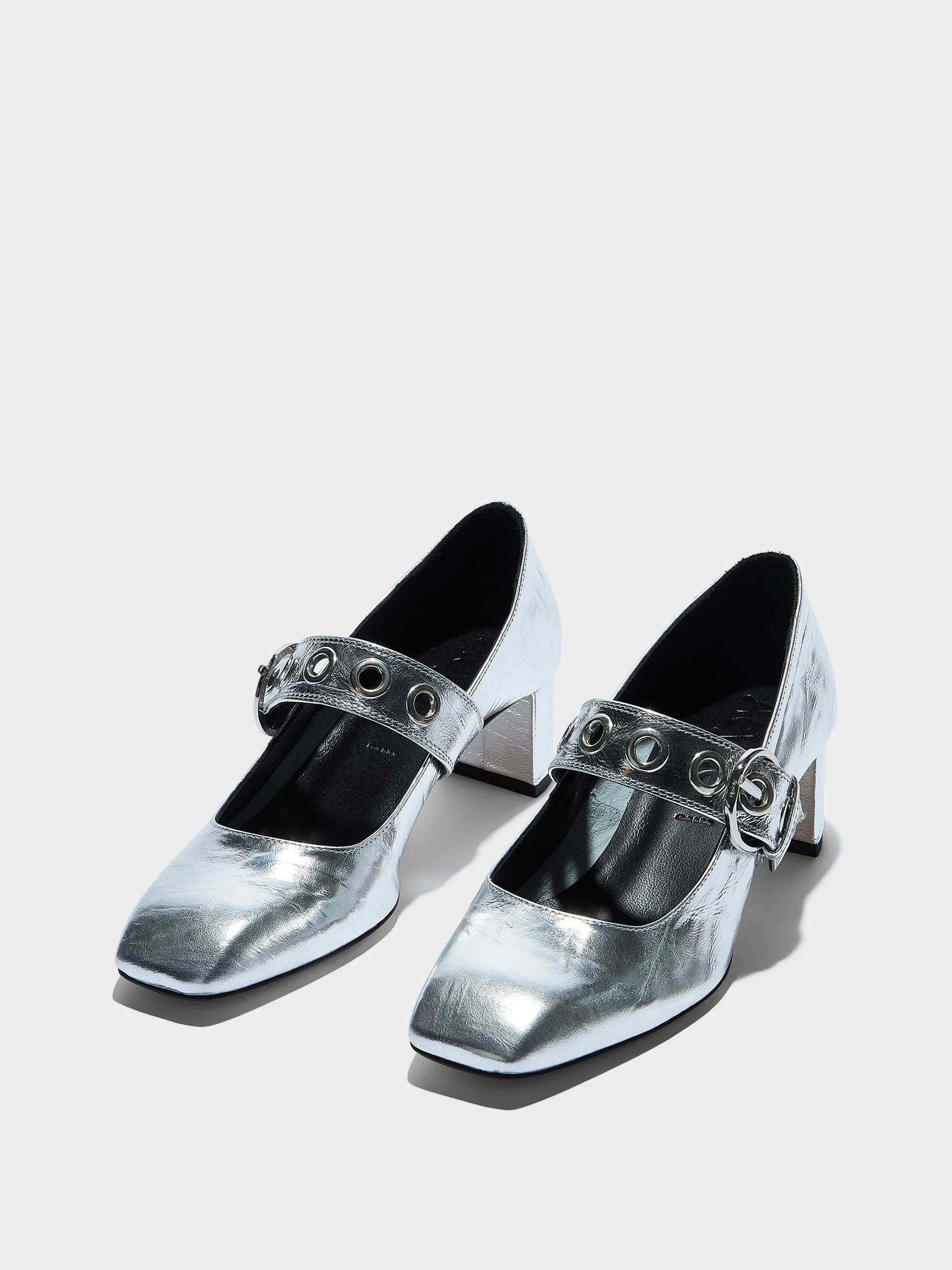 Lina Eyelet Mary-Jane Pumps sold by Aeyde product image thumbnail 3