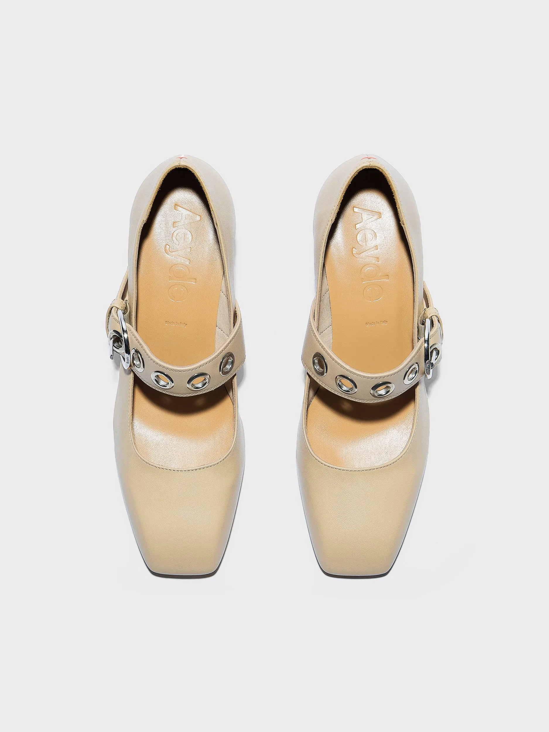Lina Eyelet Mary-Jane Pumps sold by Aeyde product image thumbnail 5