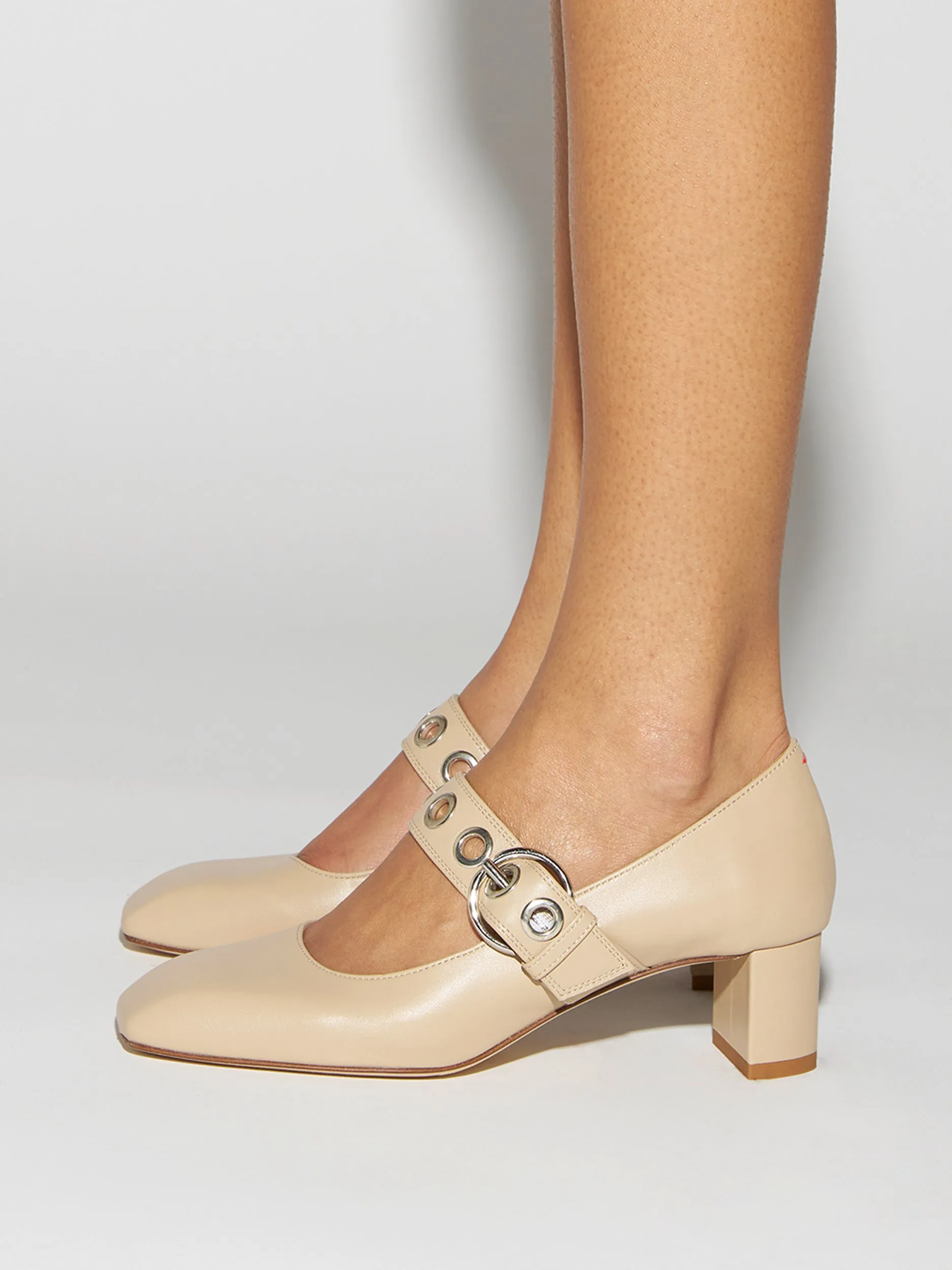 Lina Eyelet Mary-Jane Pumps sold by Aeyde product image thumbnail 2