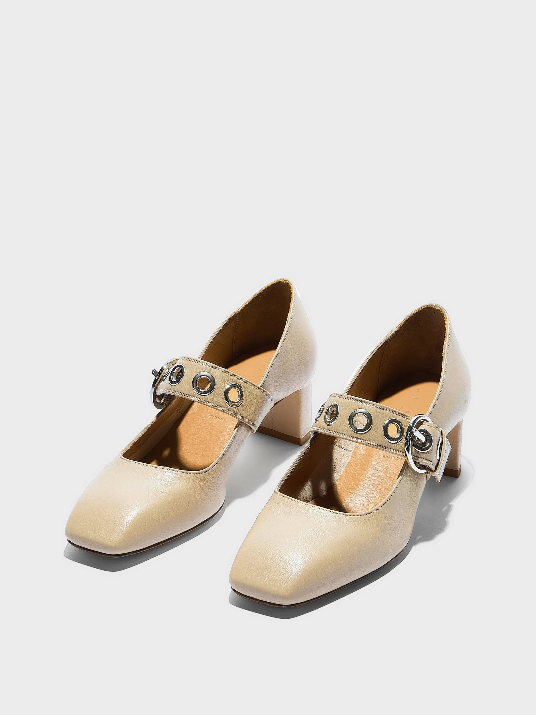 Lina Eyelet Mary-Jane Pumps sold by Aeyde product image thumbnail 3