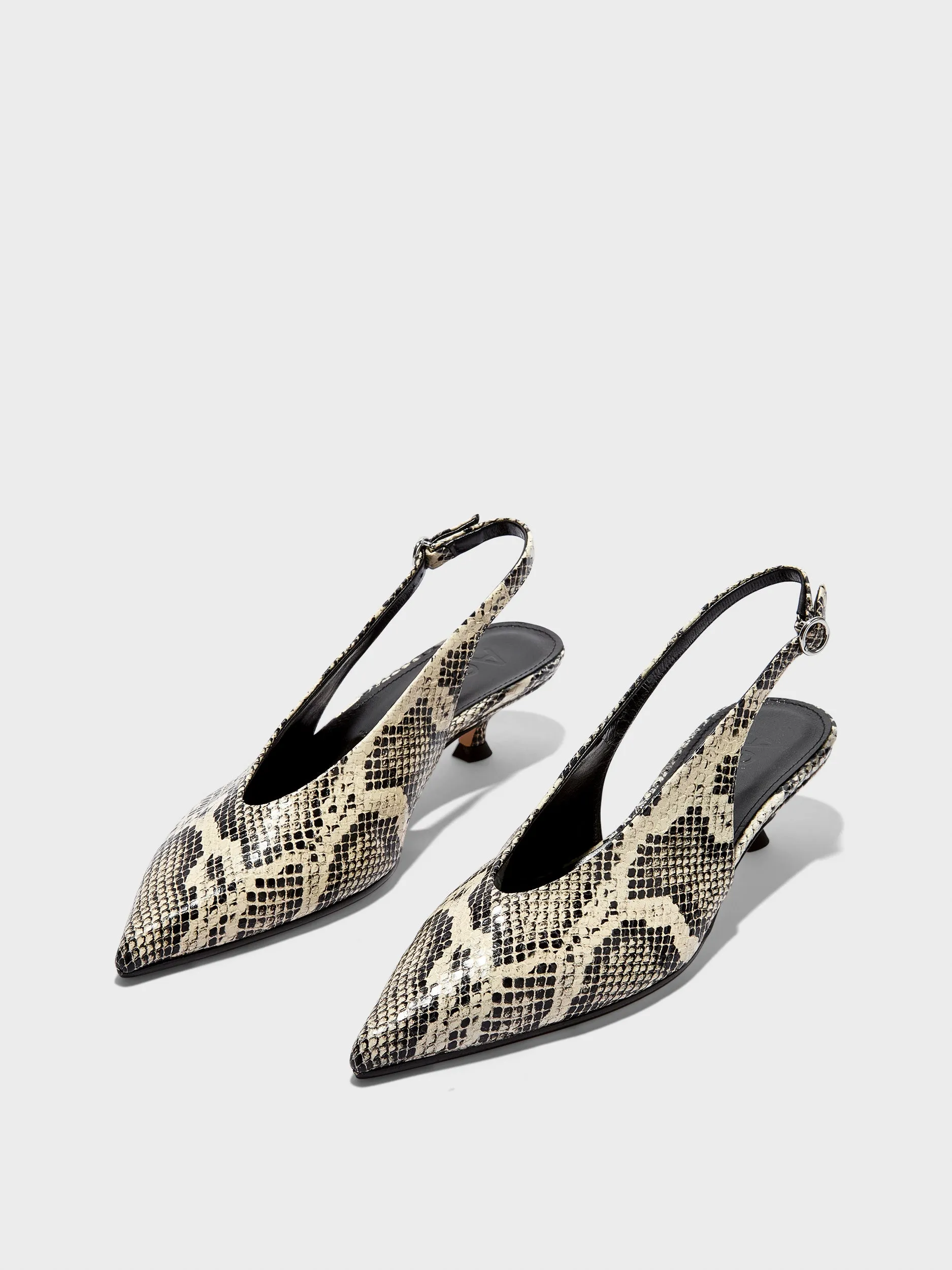Camila Snake Print Pumps sold by Aeyde product image thumbnail 3