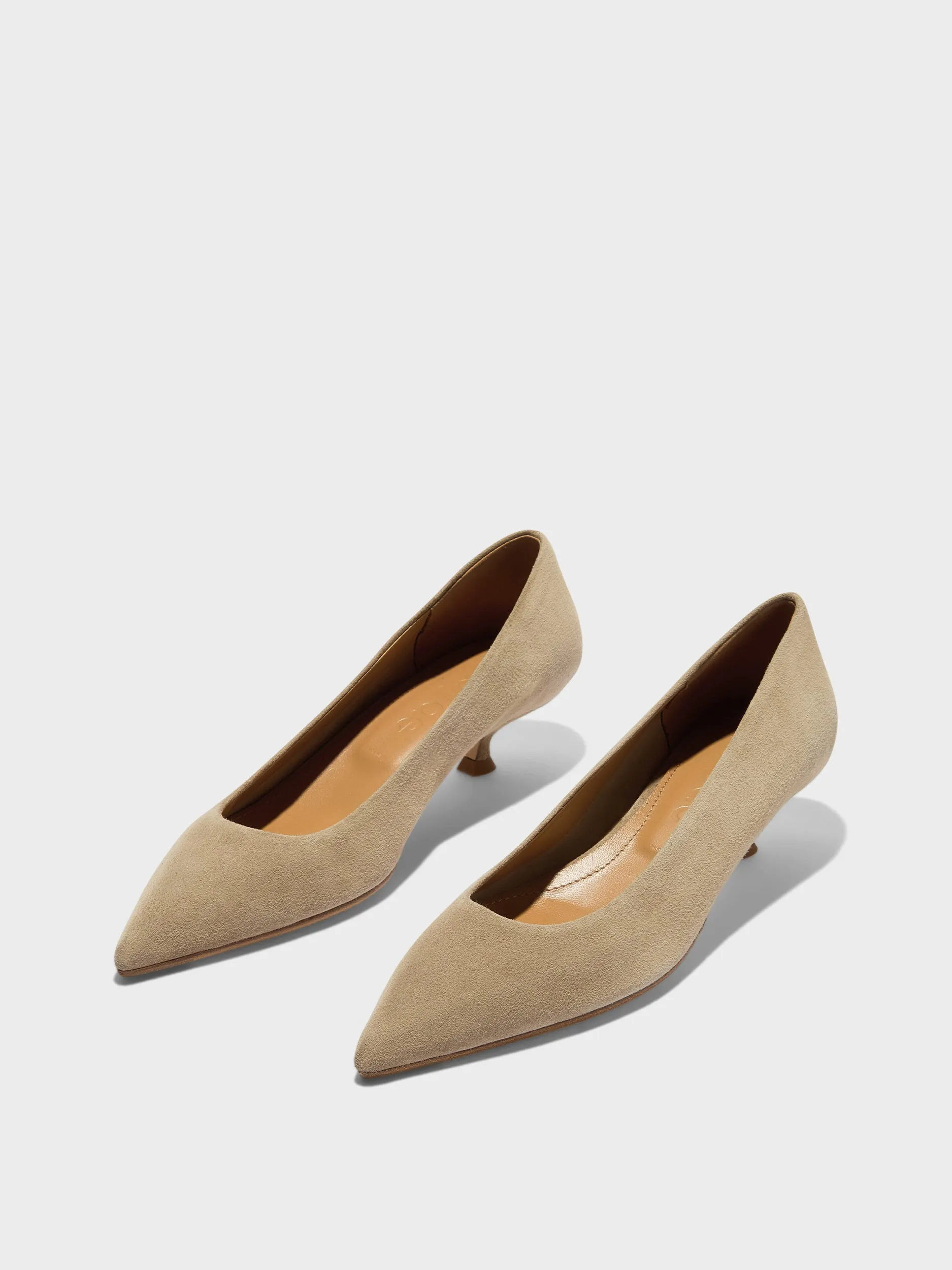 Cari Suede Pointed-Toe Pumps sold by Aeyde product image thumbnail 3