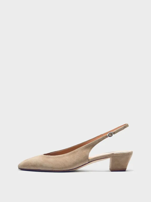 Celeste Suede Slingback Pumps made by Aeyde