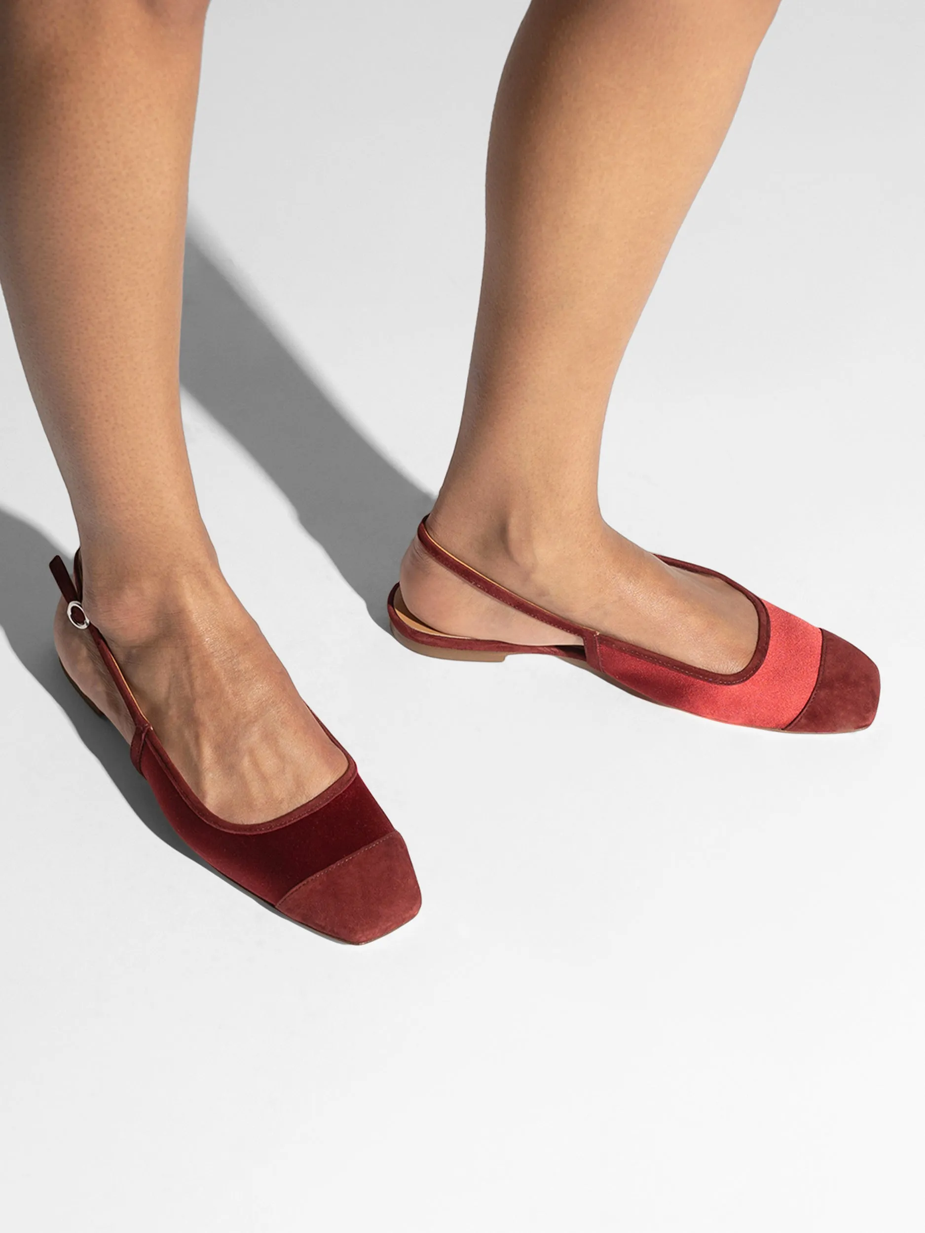 Geraldine Satin Toe-Cap Flats sold by Aeyde product image thumbnail 2