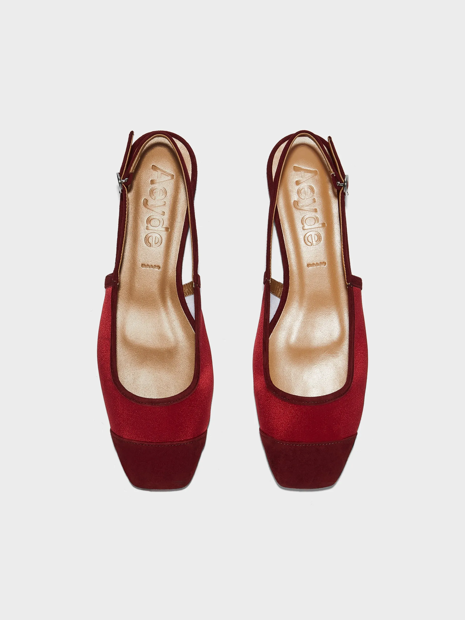 Geraldine Satin Toe-Cap Flats sold by Aeyde product image thumbnail 5