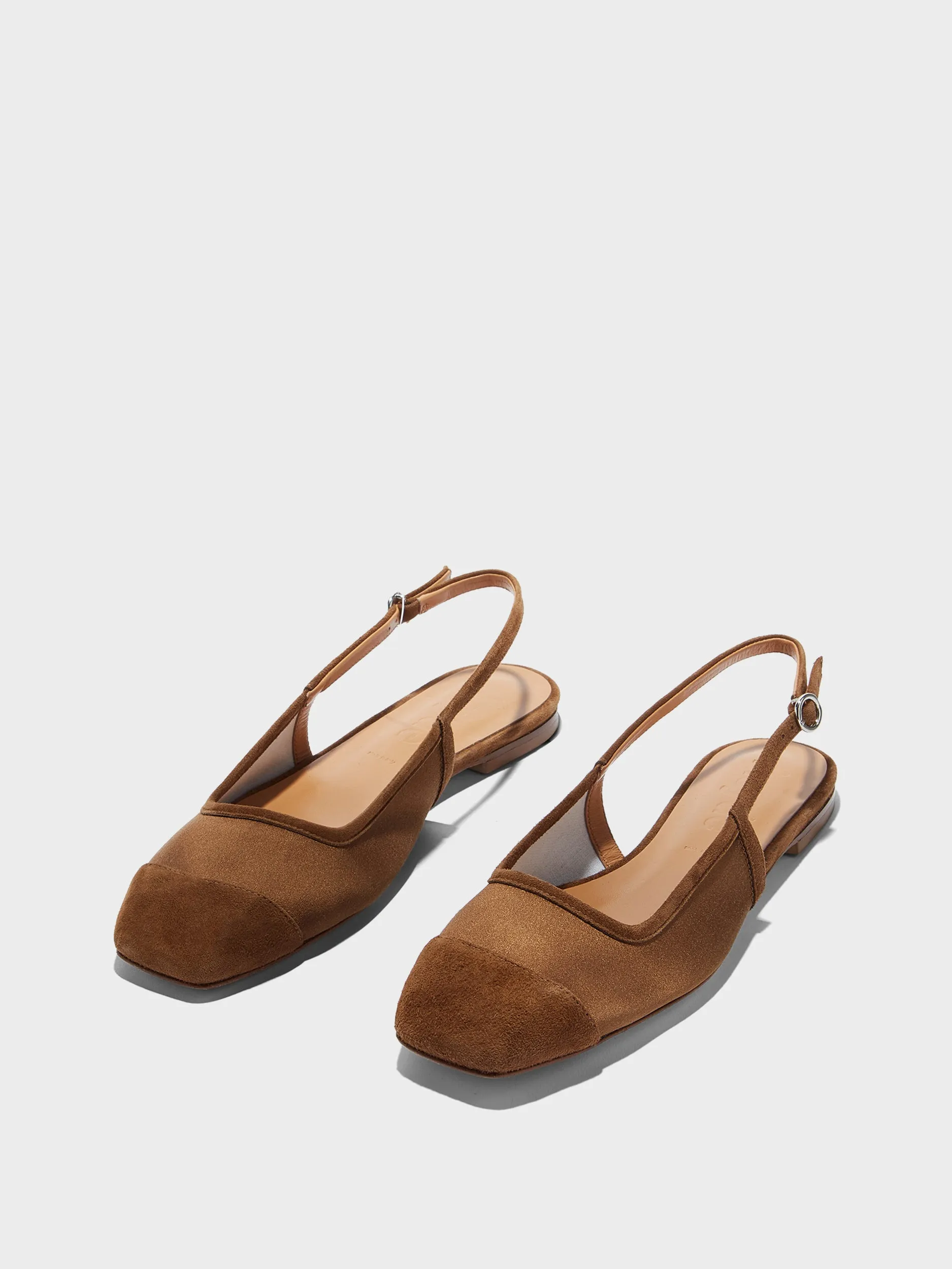 Geraldine Satin Toe-Cap Flats sold by Aeyde product image thumbnail 3