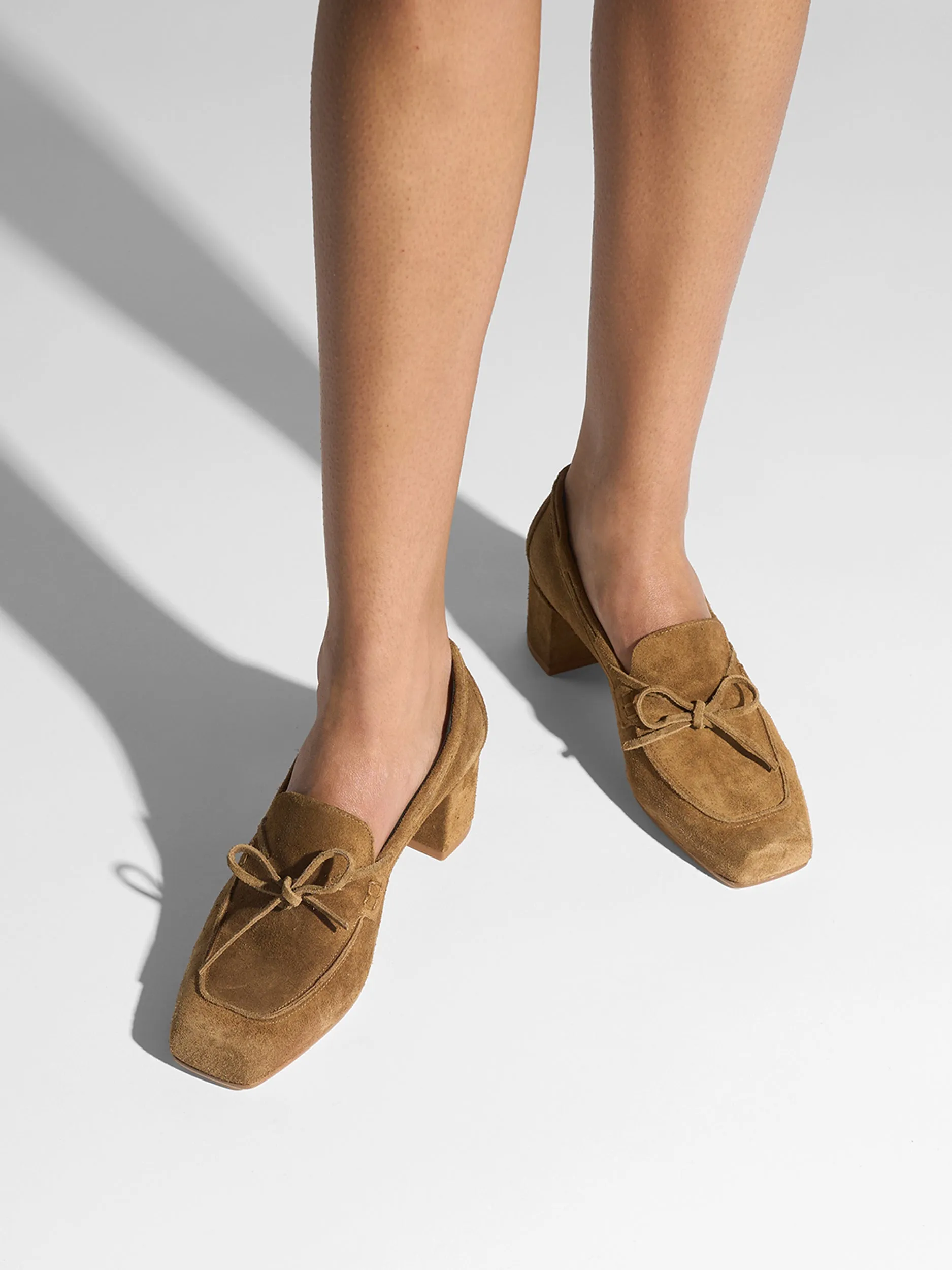Grenn Suede Heeled Loafers sold by Aeyde product image thumbnail 2