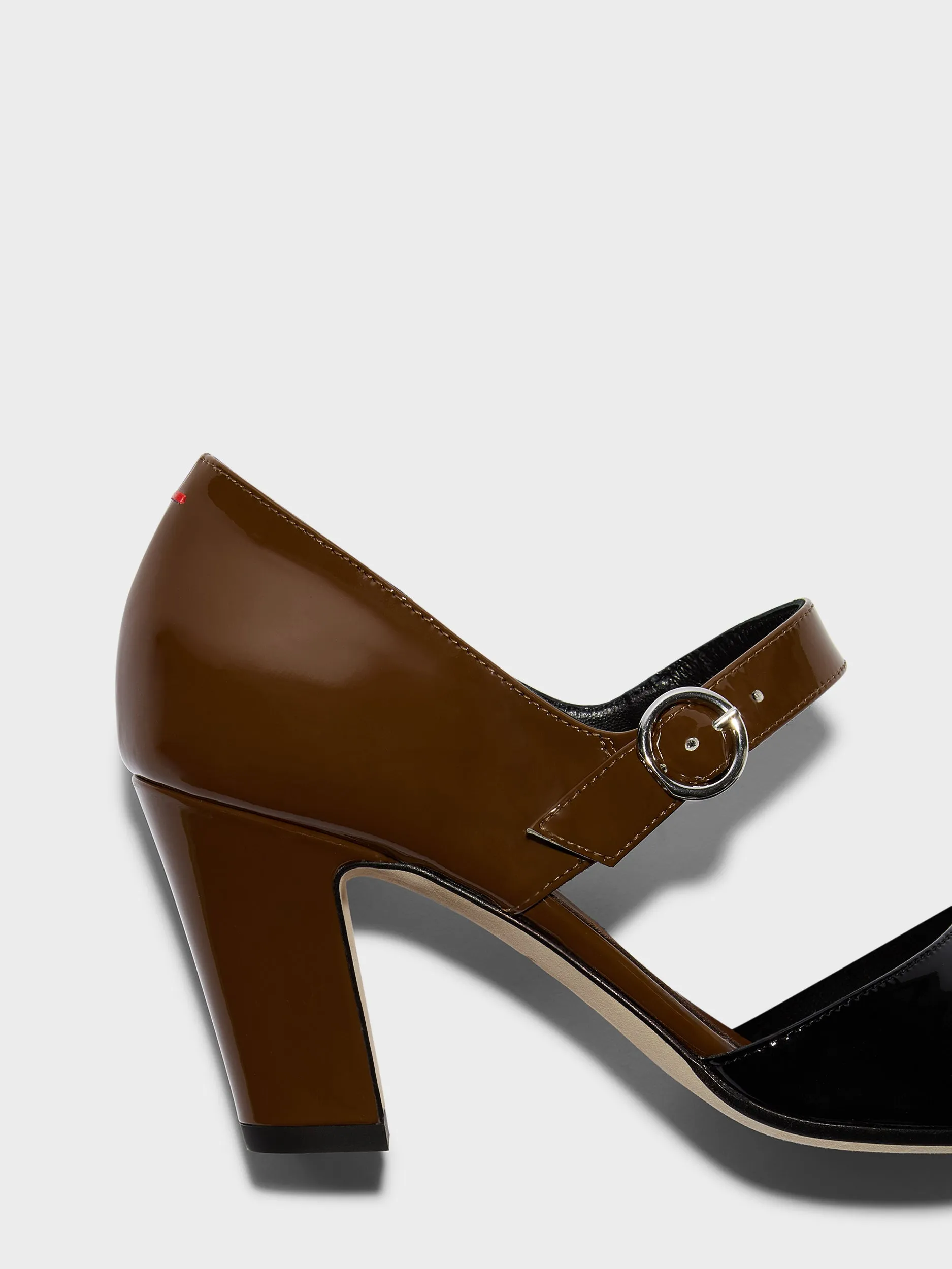 Isidora Duo-Tone Mary-Jane Pumps sold by Aeyde product image thumbnail 4