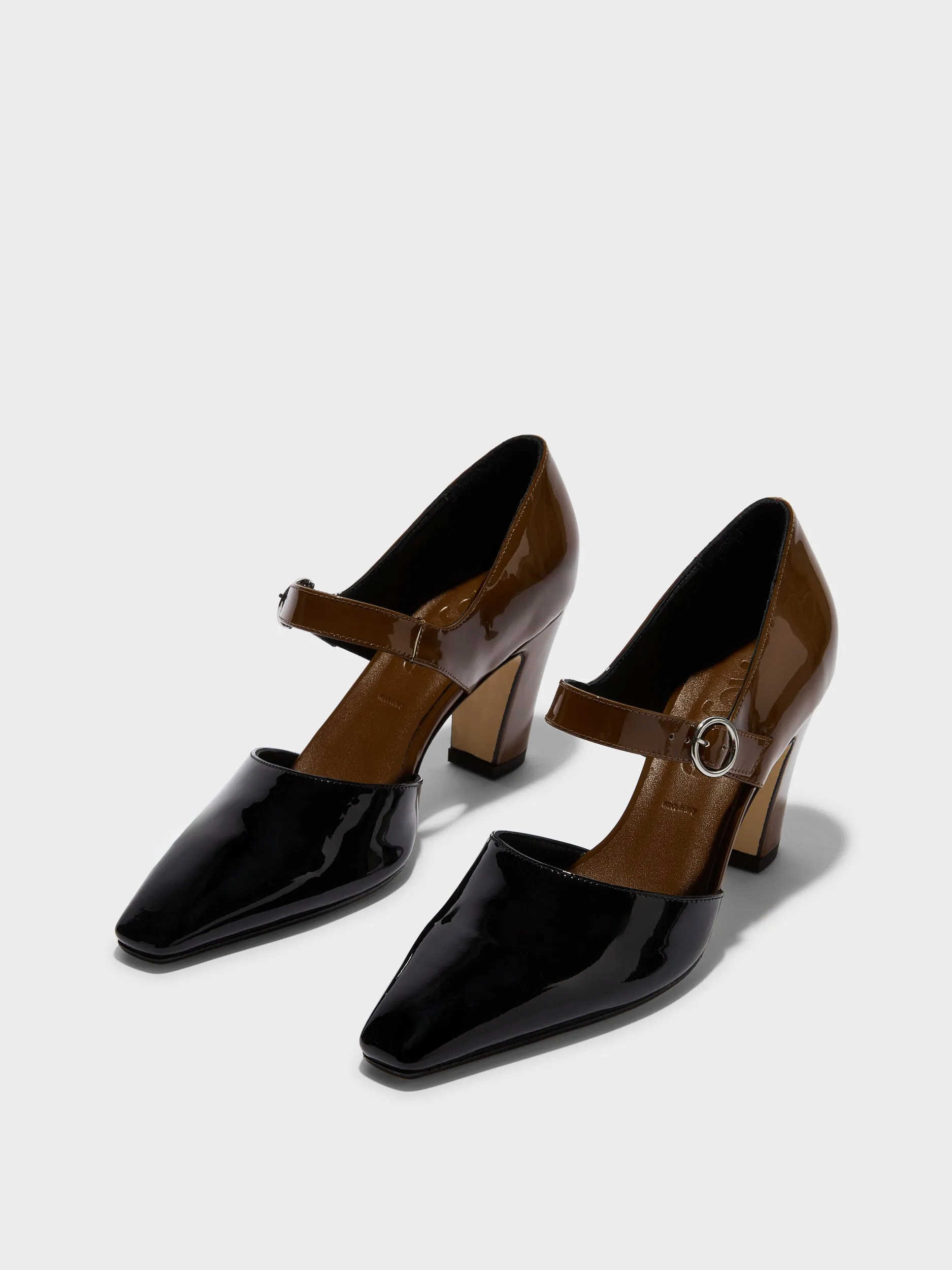 Isidora Duo-Tone Mary-Jane Pumps sold by Aeyde product image thumbnail 3