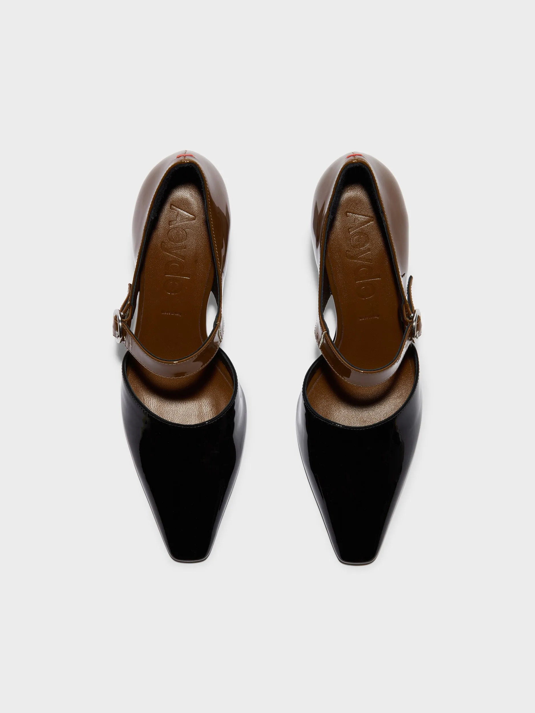 Isidora Duo-Tone Mary-Jane Pumps sold by Aeyde product image thumbnail 5