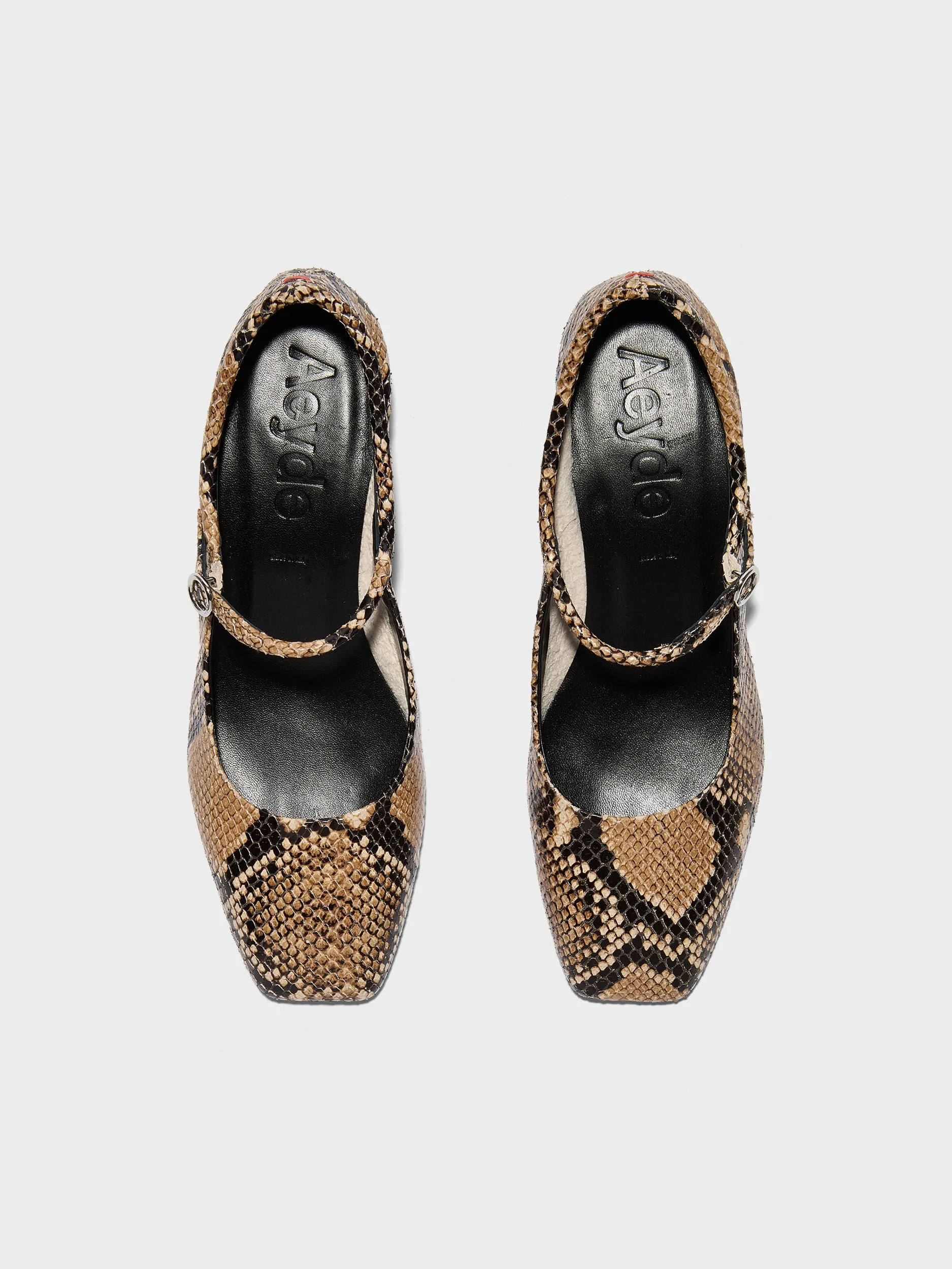 Lina Snake Print Mary-Janes sold by Aeyde product image thumbnail 5