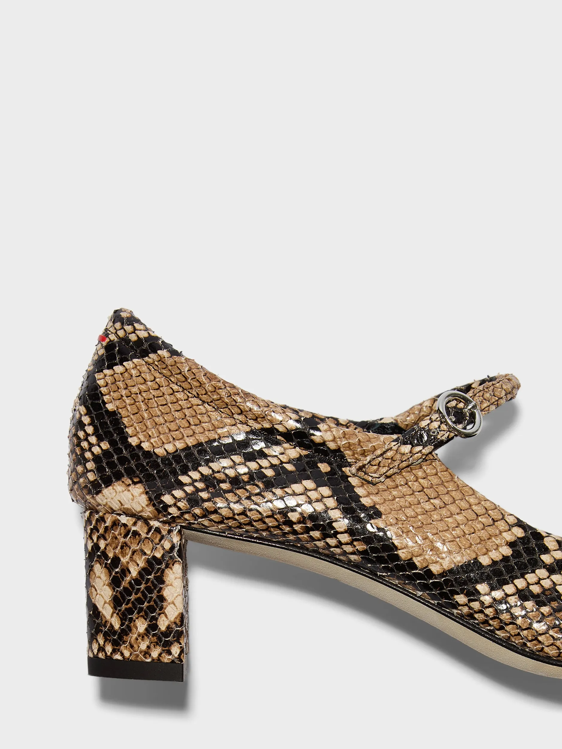 Lina Snake Print Mary-Janes sold by Aeyde product image thumbnail 4
