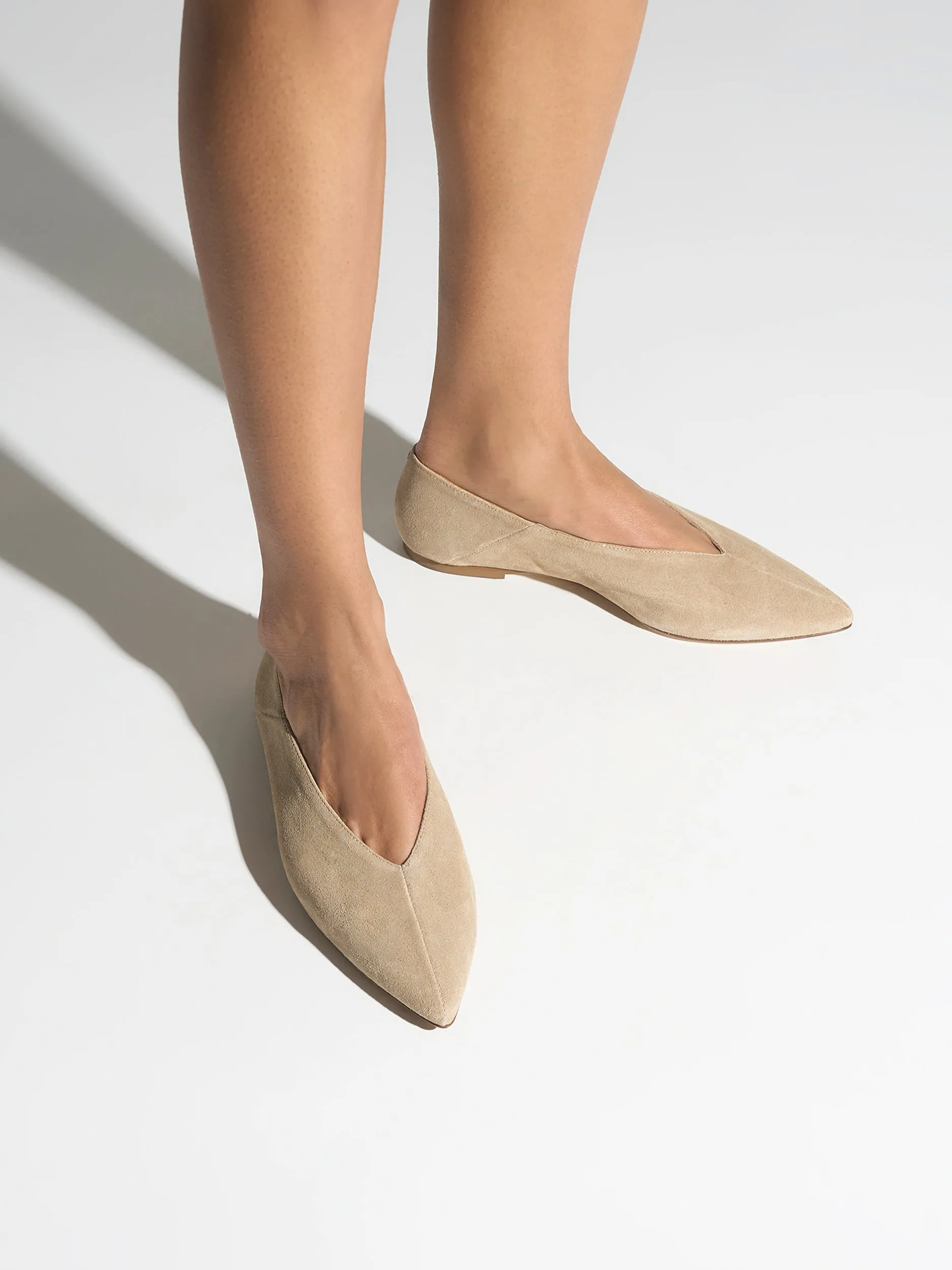 Moa Suede Pointed-Toe Flats sold by Aeyde product image thumbnail 2