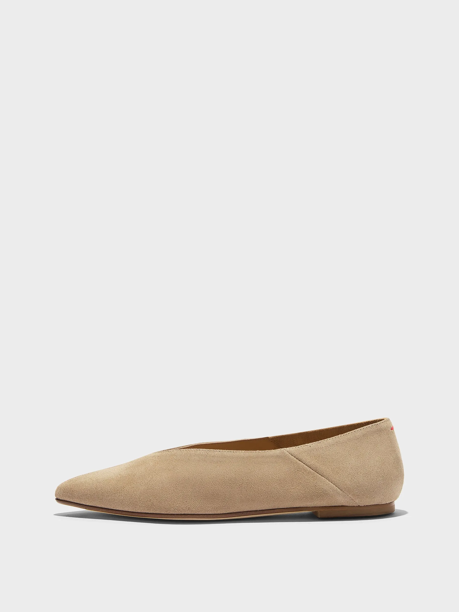 Moa Suede Pointed-Toe Flats sold by Aeyde