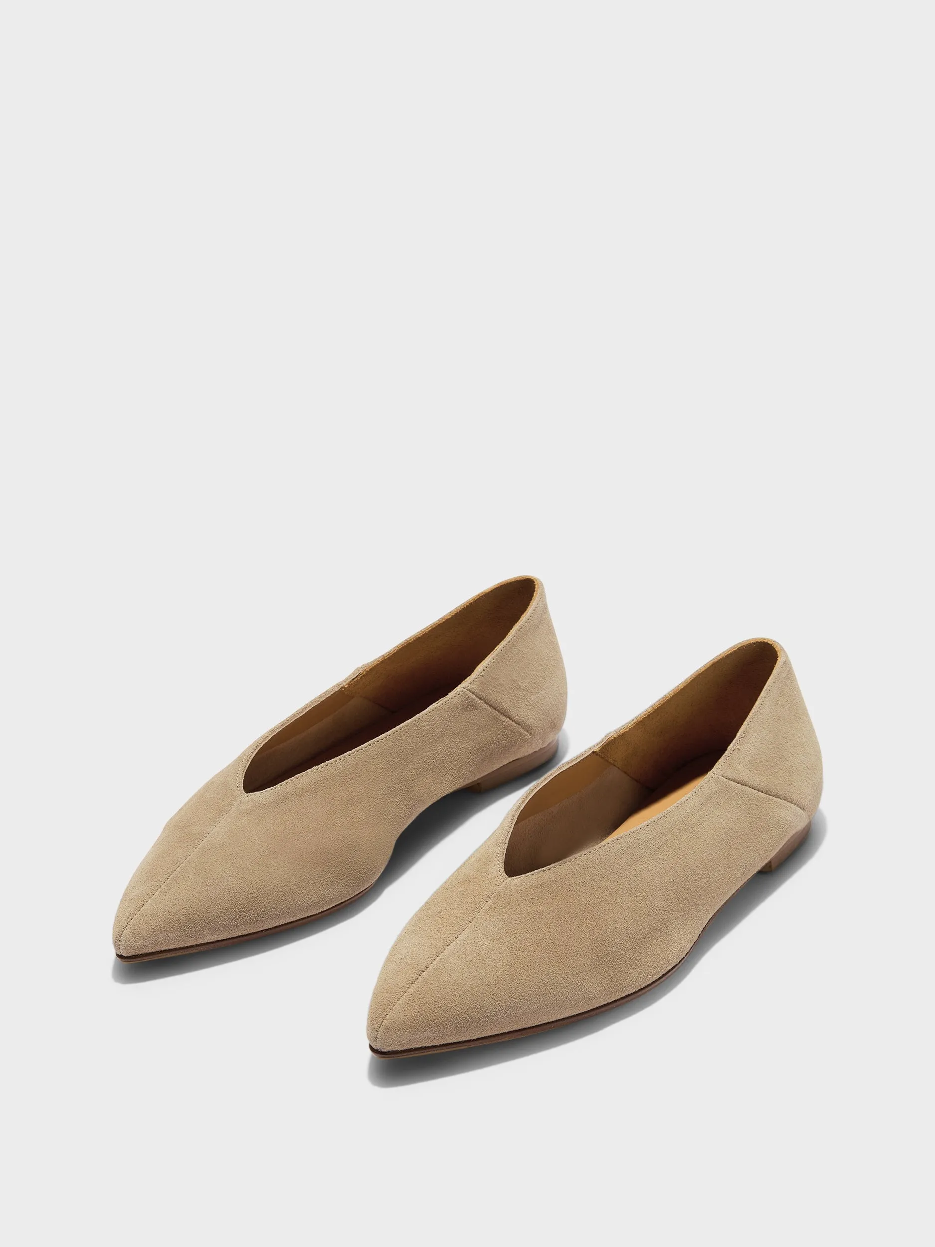 Moa Suede Pointed-Toe Flats sold by Aeyde product image thumbnail 3