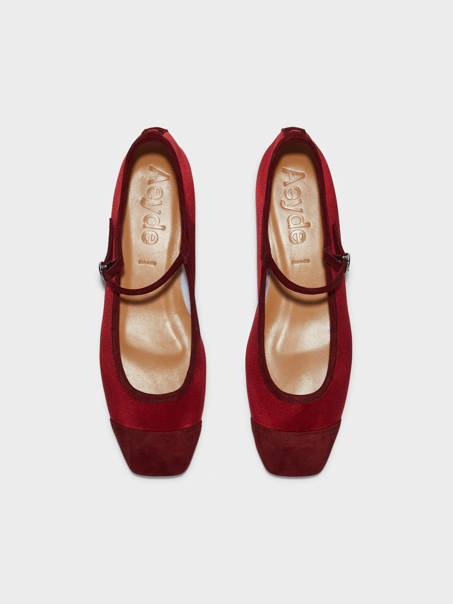 Uma Cap Satin Mary-Janes sold by Aeyde product image thumbnail 5