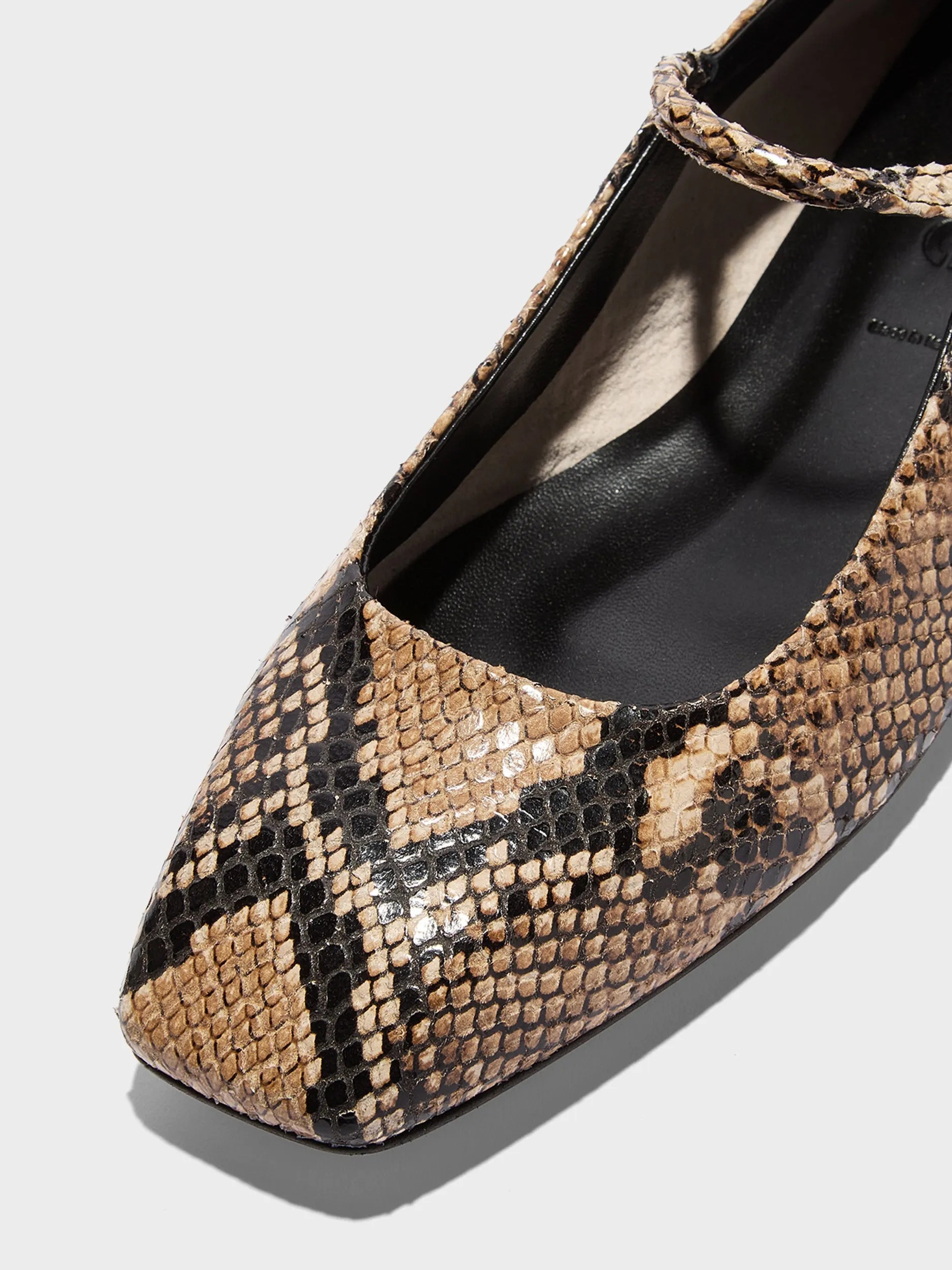 Uma Snake Print Mary-Janes sold by Aeyde product image thumbnail 4